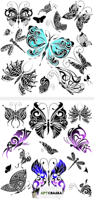 Татуировки бабочек | Tattoos of butterflies